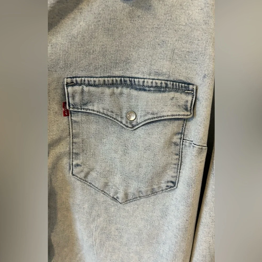 Levi's Ultimate Western Denim‎ Shirt SZ 1X (14-16) - Picture 4 of 14
